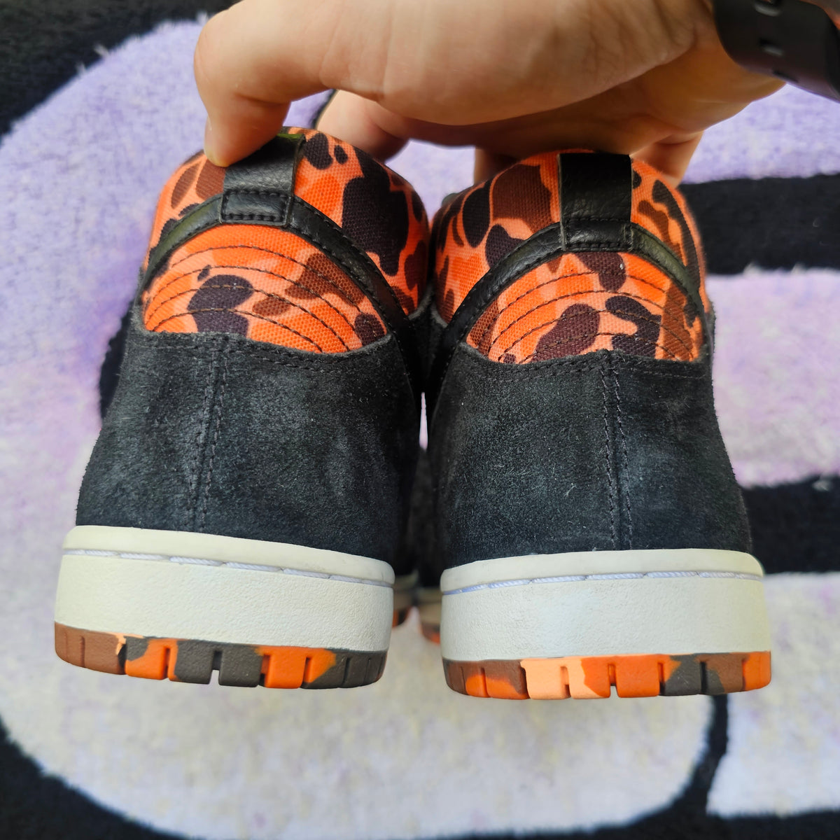 Nike Sb Dunk High SAMPLE "Orange Duck Camo" Size 9