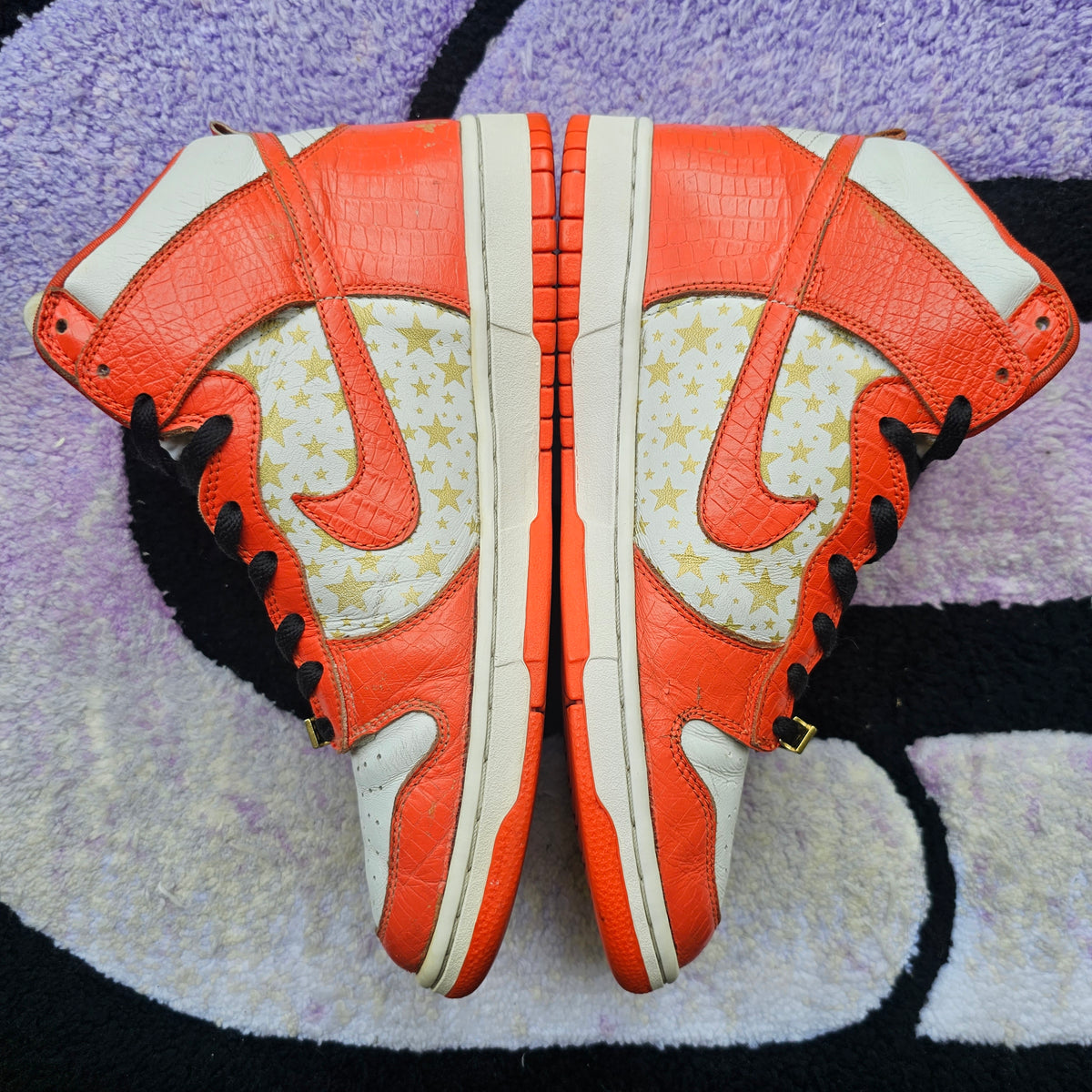 Nike Sb Dunk High Supreme "Orange Stars"