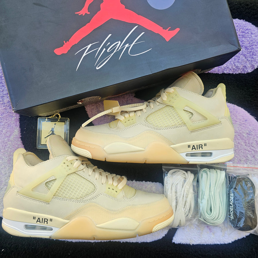 Air Jordan 4 Off White "Sail" Size 10.5 Mens