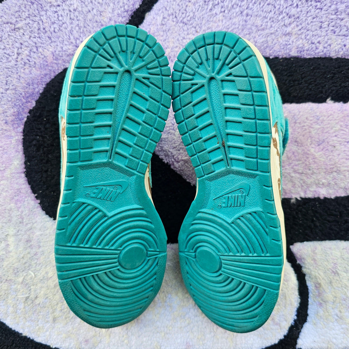 Nike Sb Dunk Mid "Peacock / Linoleum” SAMPLE Size 9 Used