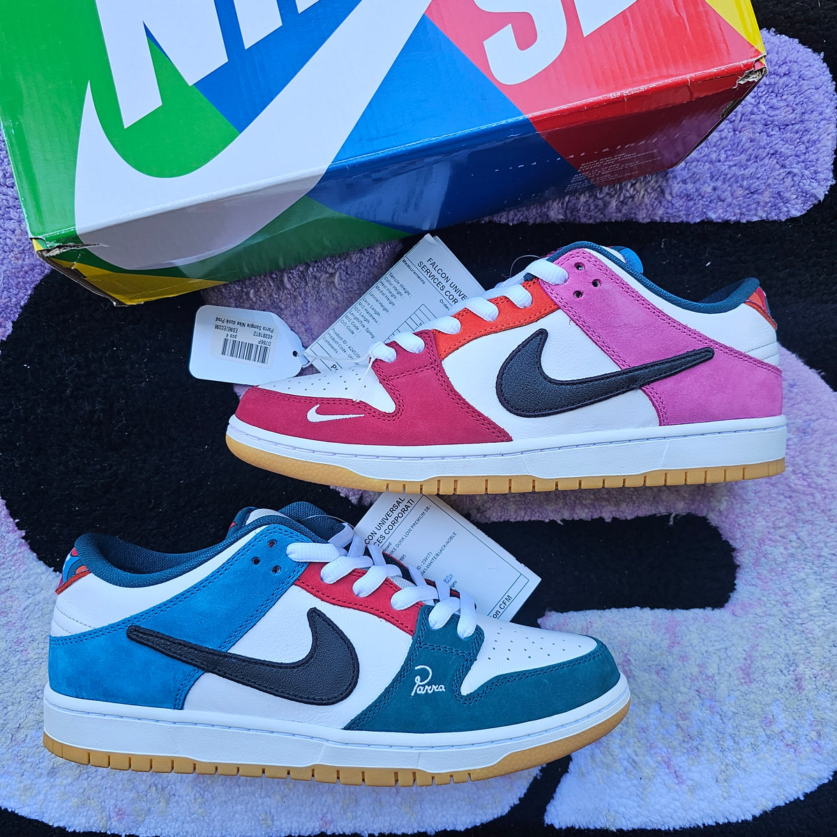 Nike Sb Dunk Low "Parra" (Friends & Family) (2021) SAMPLE Size 9