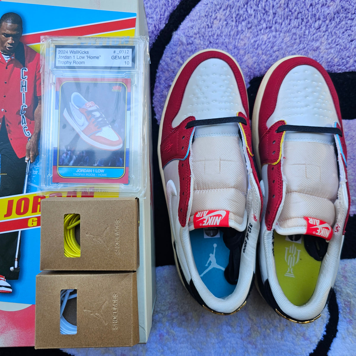 Jordan 1 Low "Trophy Room" (Numbered + Trading Card) *Multiple Sizes*