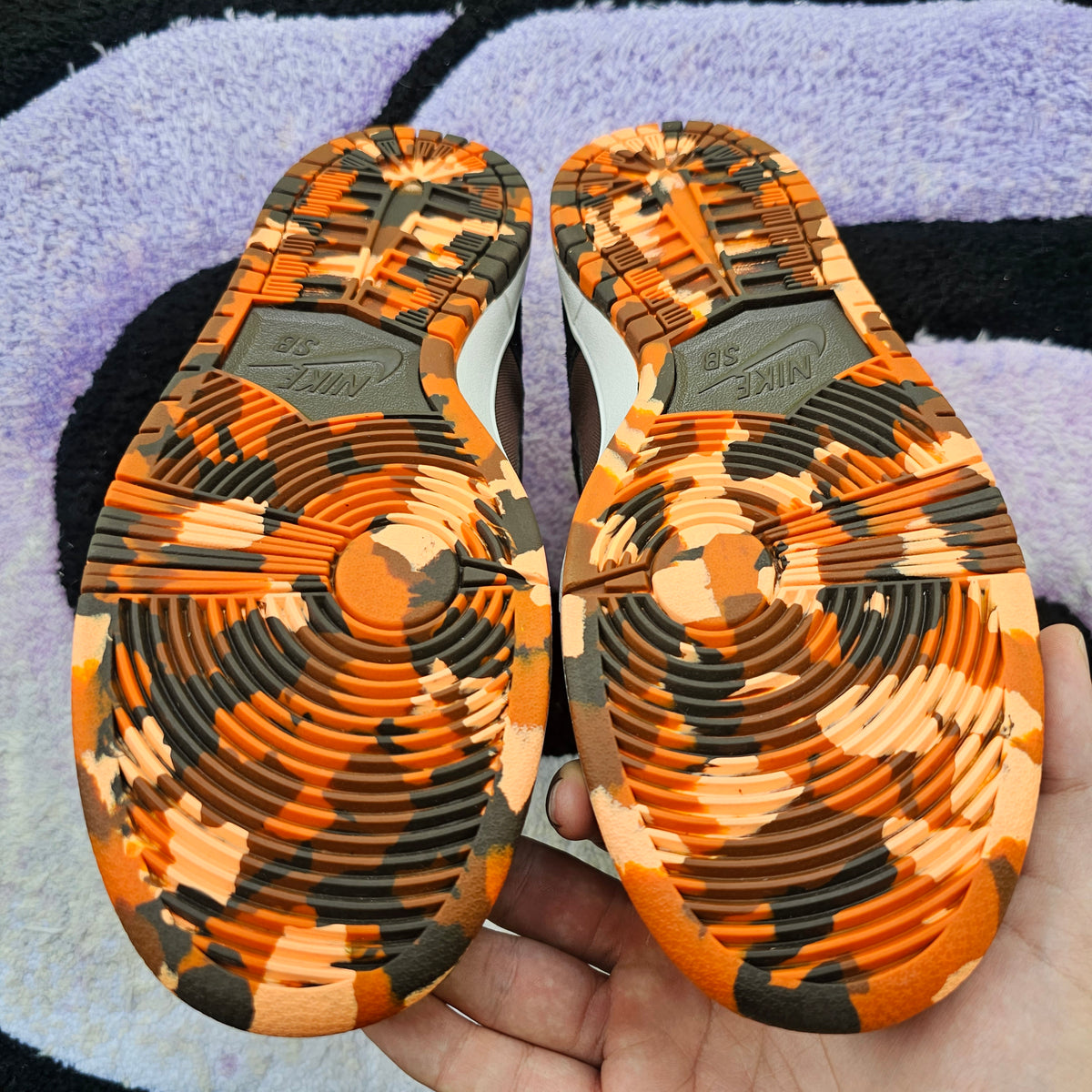 Nike Sb Dunk High SAMPLE "Orange Duck Camo" Size 9