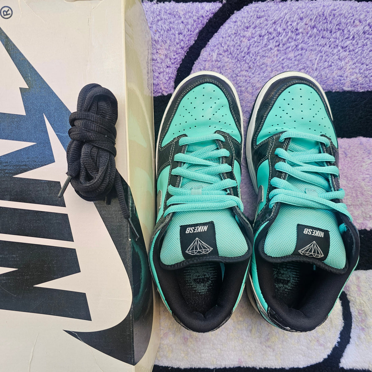 Nike Sb Dunk Low "Tiffany" Size 10.5 Used