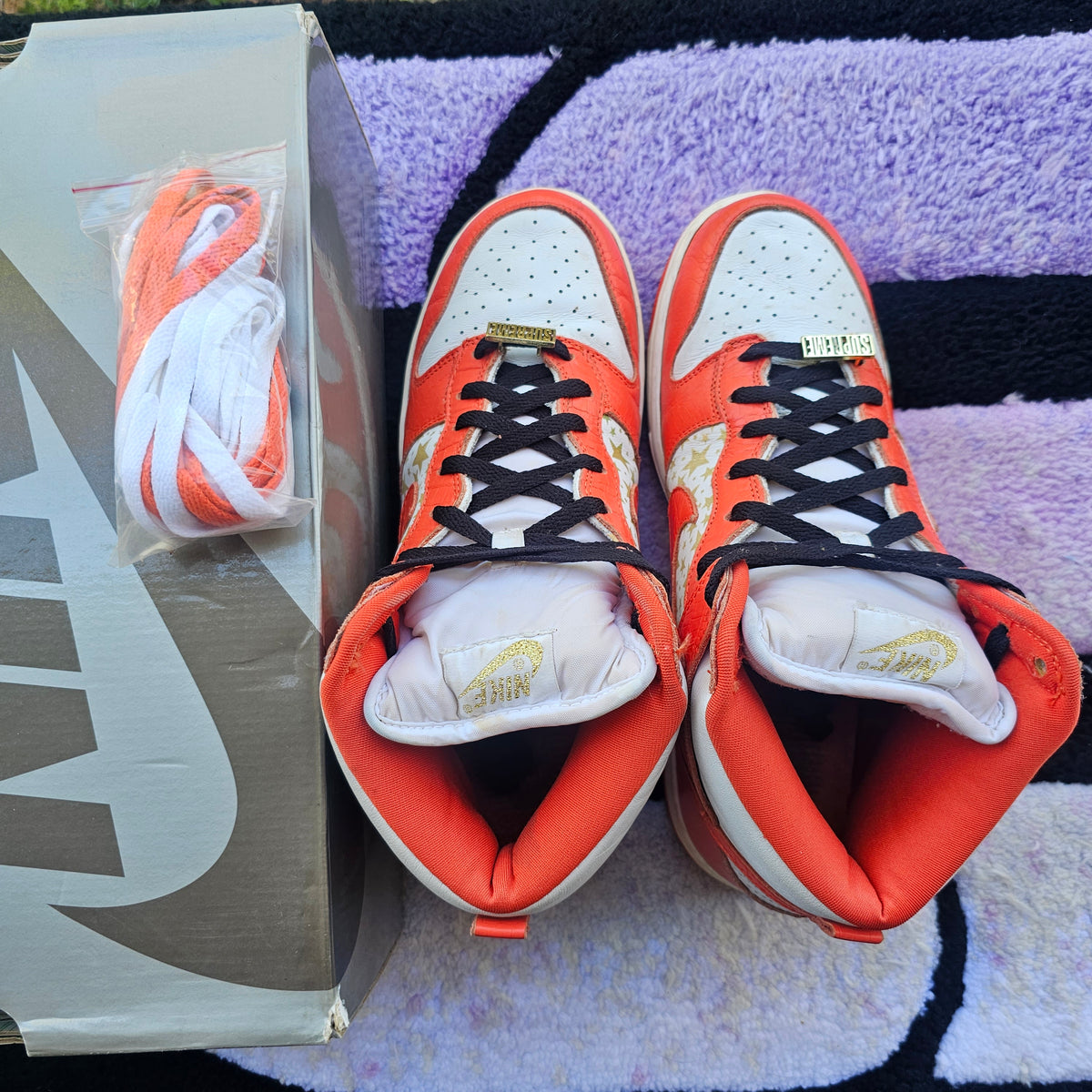 Nike Sb High Supreme “Orange Stars”