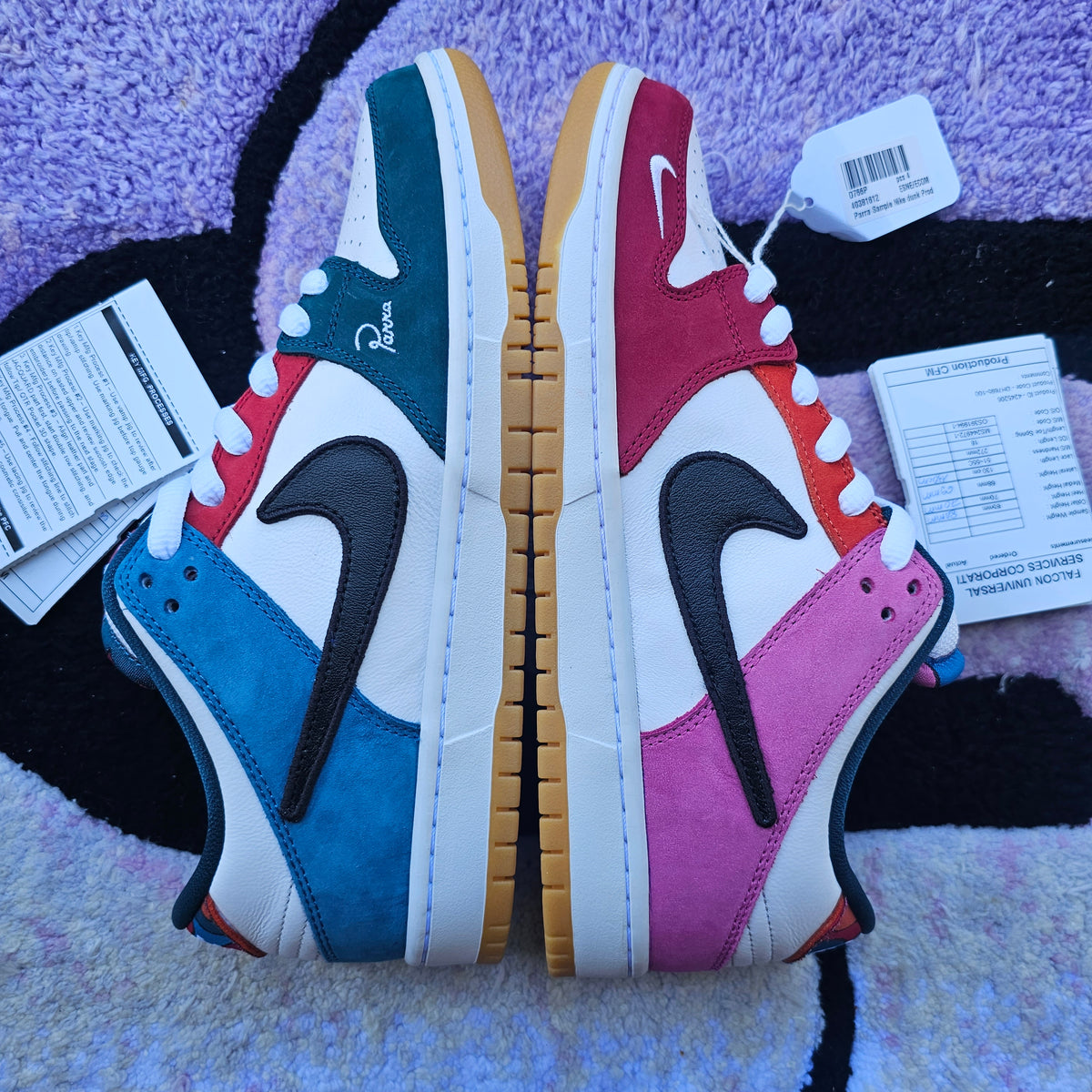 Nike Sb Dunk Low "Parra" (Friends & Family) (2021) SAMPLE Size 9