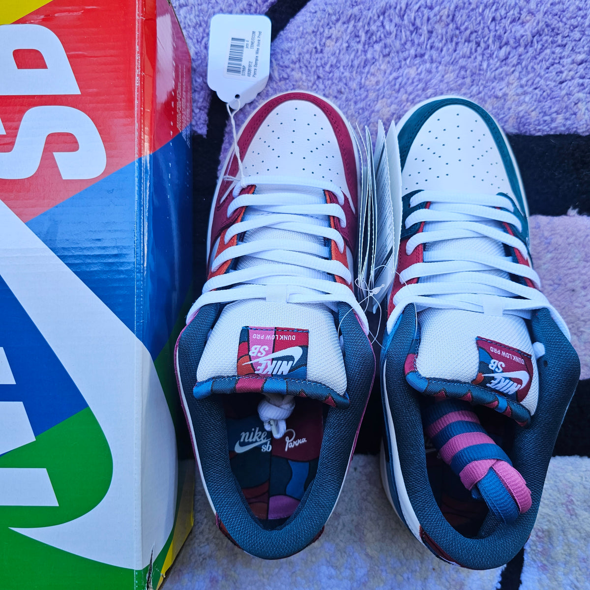Nike Sb Dunk Low "Parra" (Friends & Family) (2021) SAMPLE Size 9