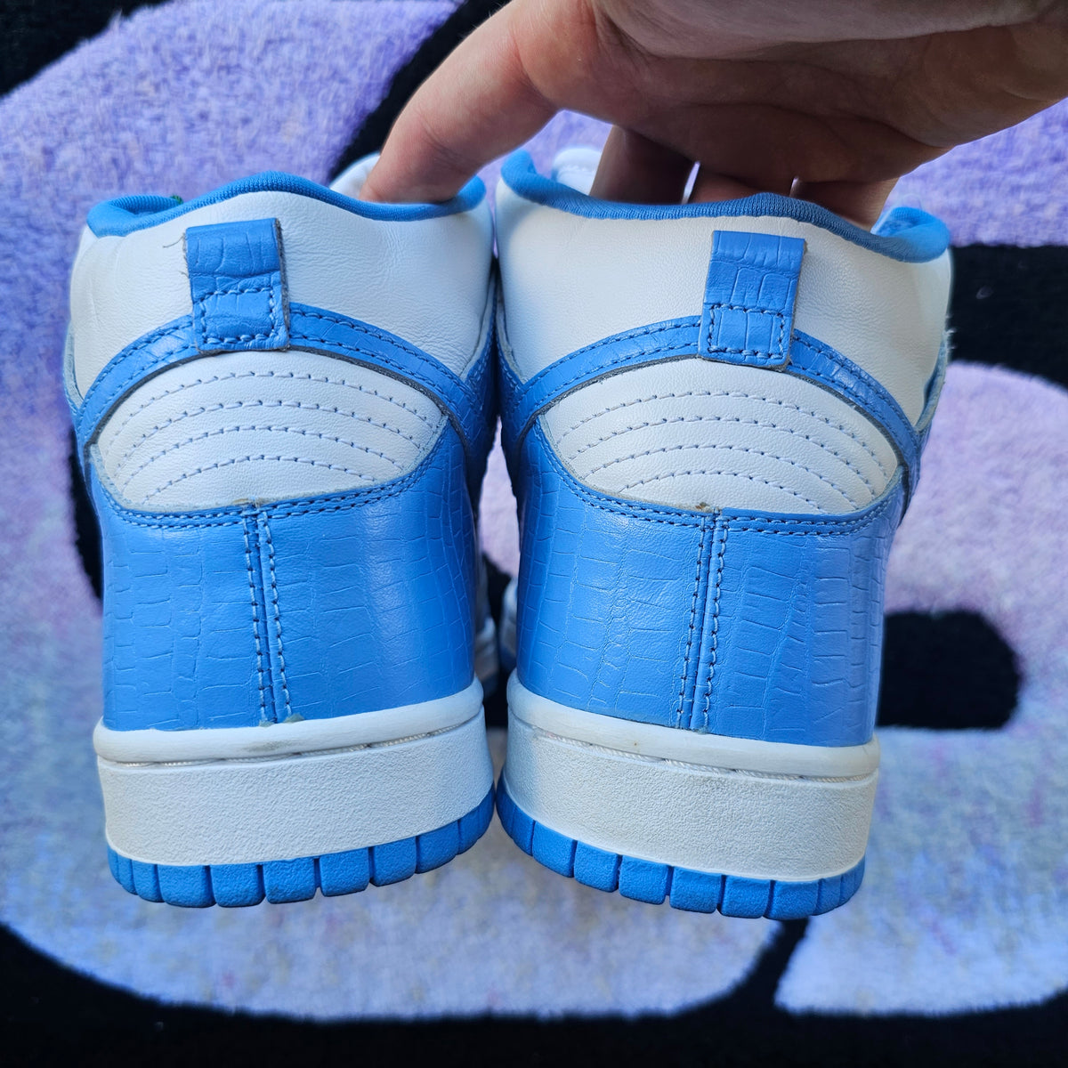 Nike Sb Dunk High Supreme "Blue Stars" Size 9.5