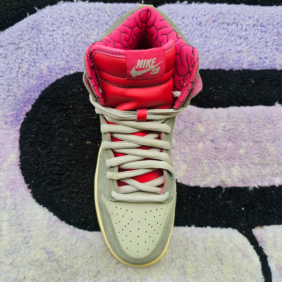 Nike Sb Dunk High "Brain Wreck” SAMPLE (signed by Todd Bratrud) Size 9 *Single foot*