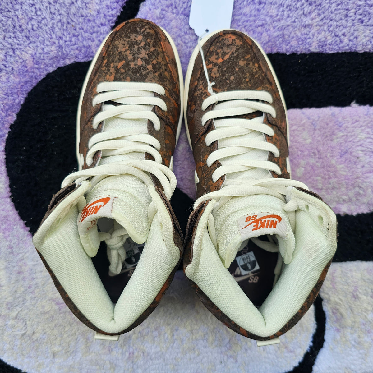 Nike Sb Dunk High "Leather Face” SAMPLE Size 9