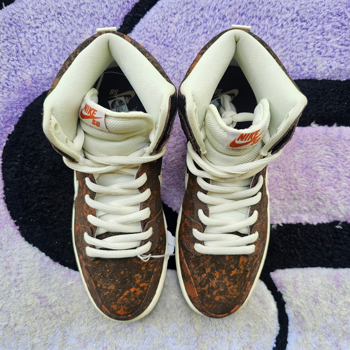 Nike Sb Dunk High "Leather Face” SAMPLE Size 9