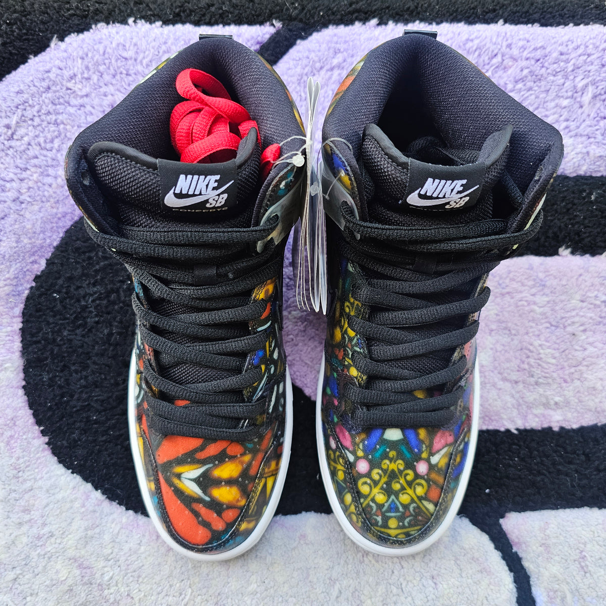 Nike Sb Dunk High "Shattered Glass" Sample Size 9