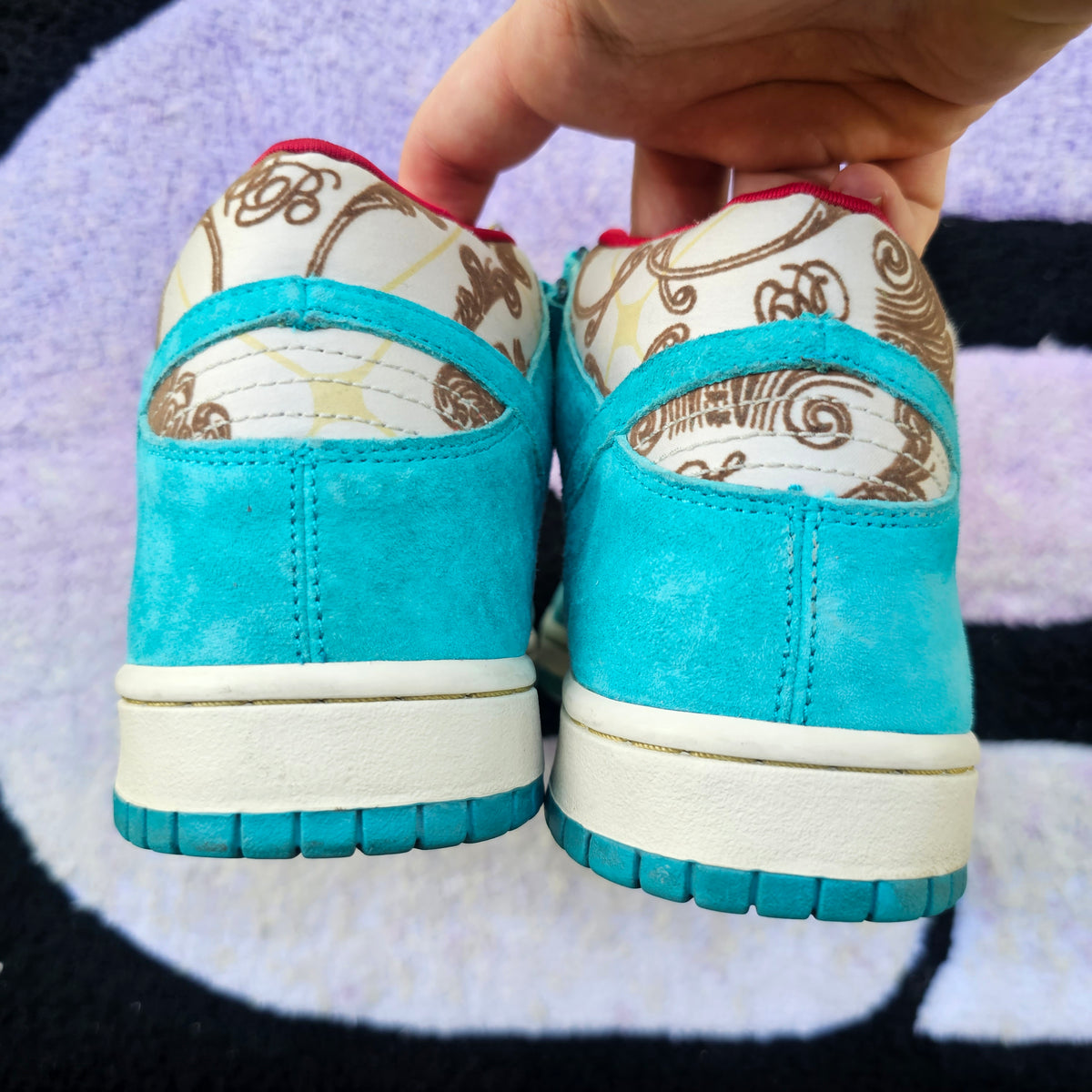 Nike Sb Dunk Mid "Peacock / Linoleum” SAMPLE Size 9 Used