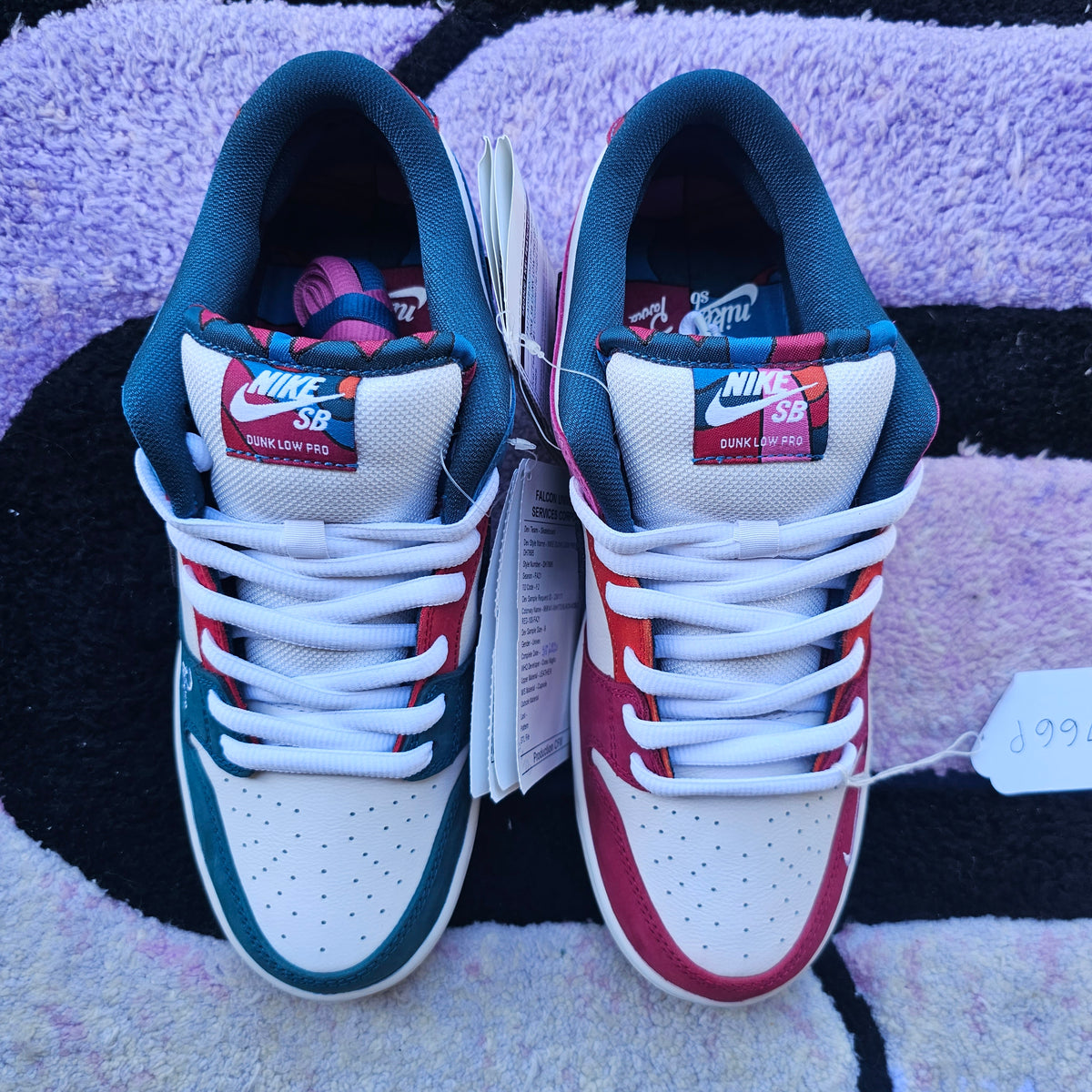 Nike Sb Dunk Low "Parra" (Friends & Family) (2021) SAMPLE Size 9