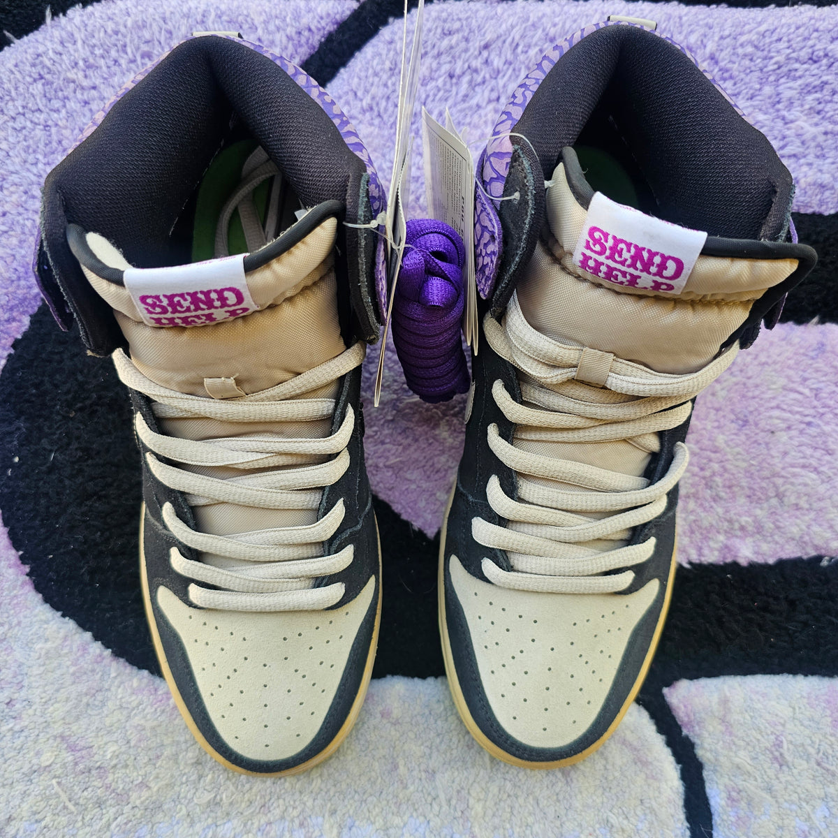 Nike Sb Dunk High SAMPLE "Send Help 2" Size 9