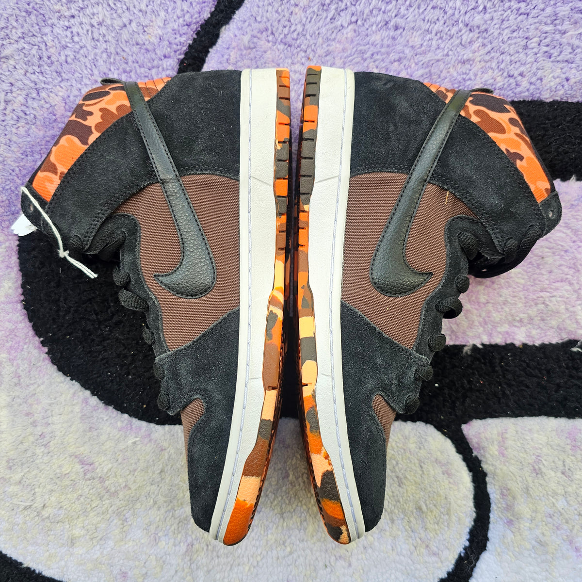 Nike Sb Dunk High SAMPLE "Orange Duck Camo" Size 9