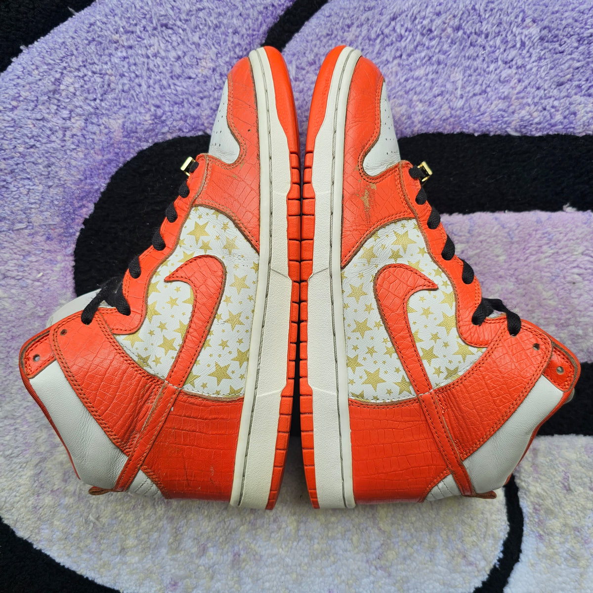 Nike Sb Dunk High Supreme "Orange Stars"