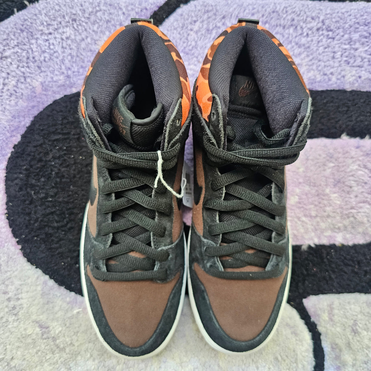 Nike Sb Dunk High SAMPLE "Orange Duck Camo" Size 9